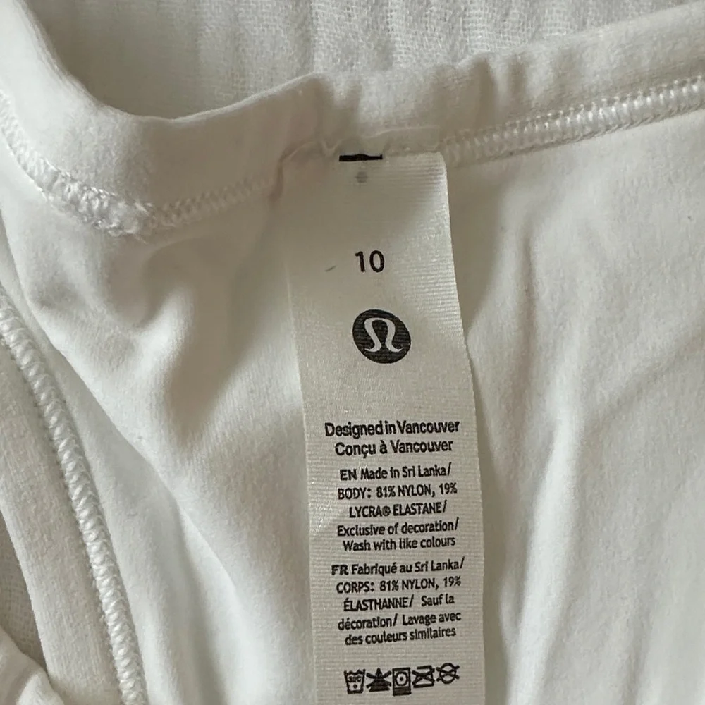 Lululemon White Tank Top - Picture 2 of 3